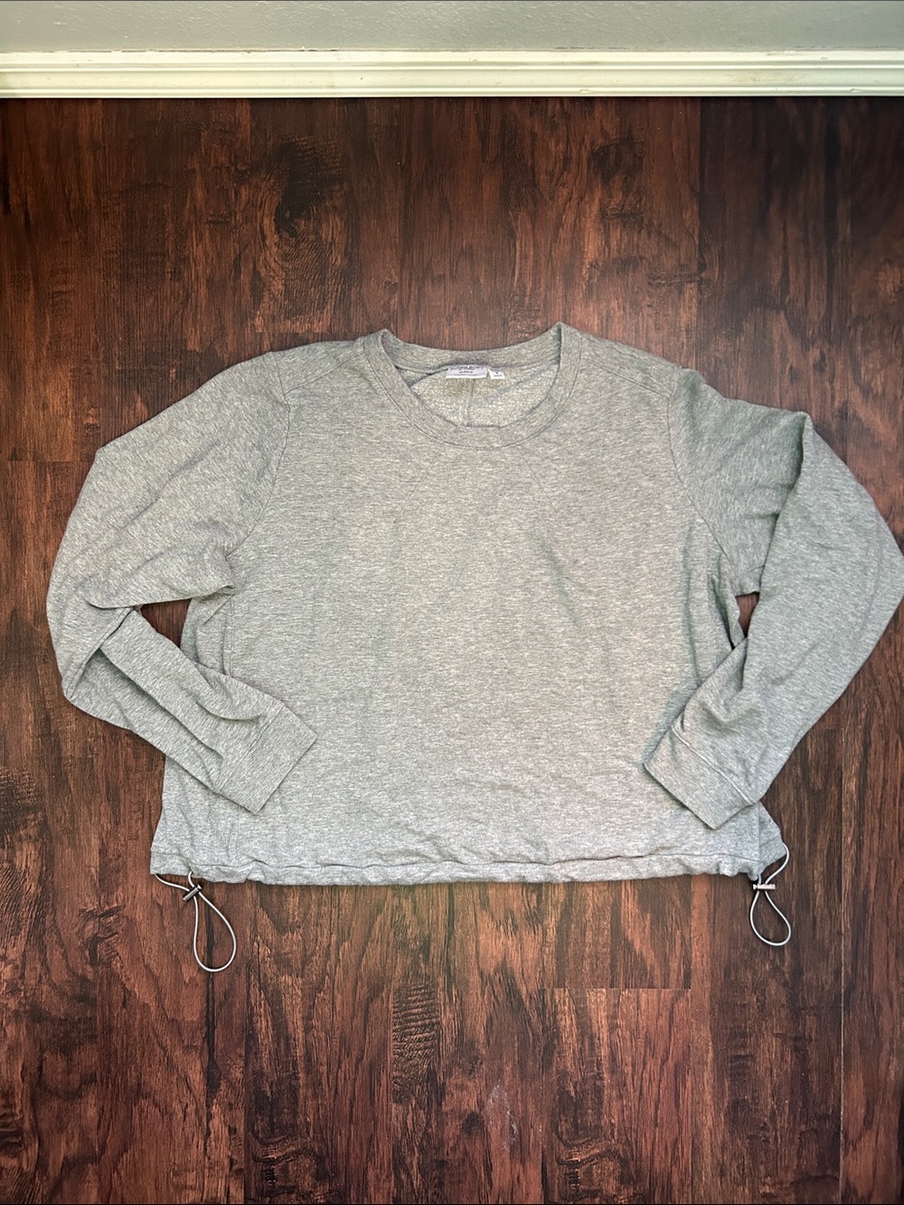 Torrid Heather Gray Drawstring Hem Sweatshirt